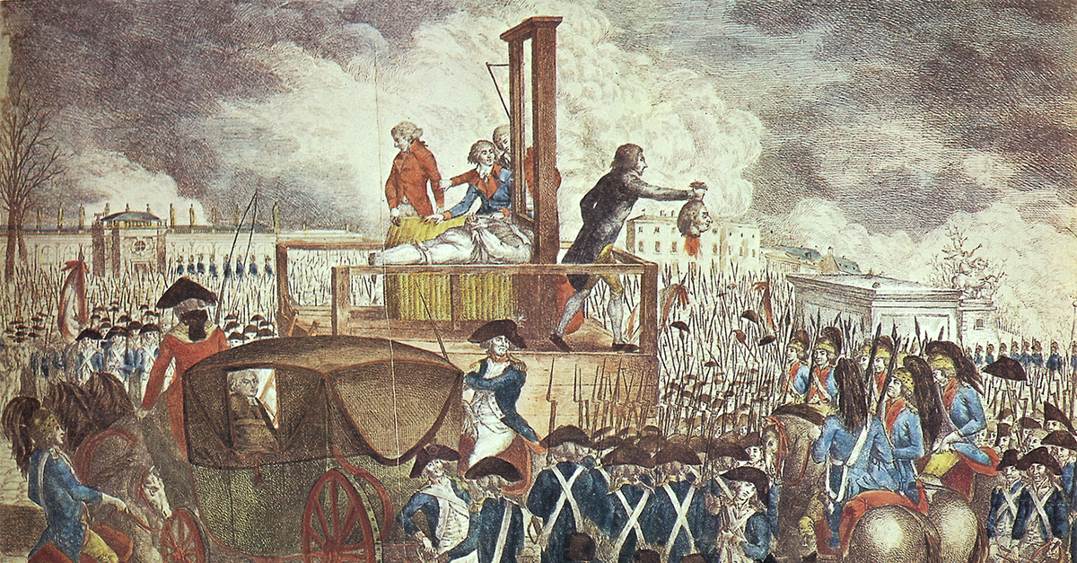 1793年1月21日，地主、内奸、两面派、卖国贼、暴君路易十六在法国人民的愤怒声讨下于断头台上被斩首处决，结束了自己罪恶的一生。
